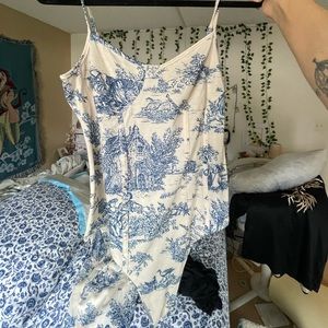 Cider - matching Toile de Jouy Mini Skirt and Bodysuit.